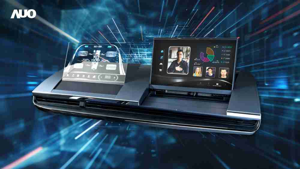 28国际Micro LED Display HMI解决方案打造透明Micro LED前座仪表，，，呈现信息并保留驾驶视野开阔；亦为副驾驶座乘客打造收放自如的Micro LED屏幕，，在不影响显示质量的前提于显示区内建镜头，，让用户能与视讯对象直接眼神接触，，提供绝佳的双向沟通体验