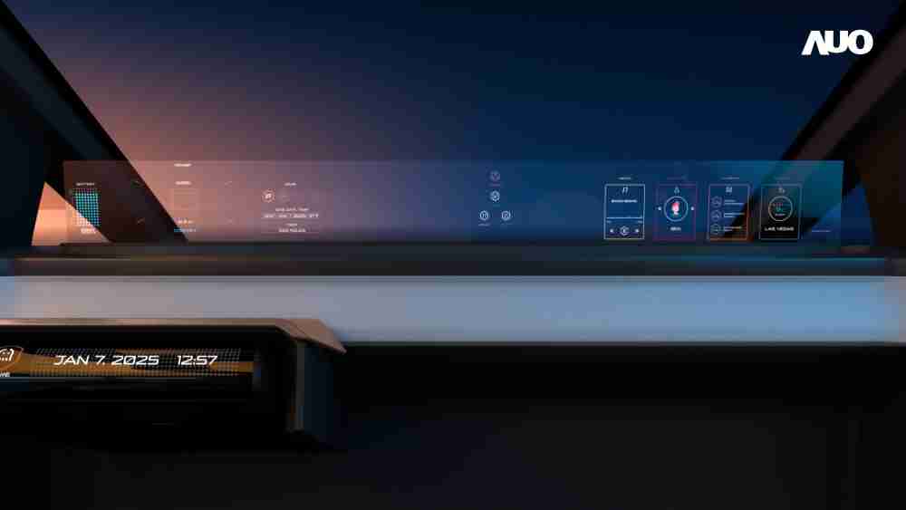 28国际无界透明显示接口(Horizon Image Glass)透过车运算方案整合仪表板、、、、中控台及副驾显示器，，，，一体式全景呈现，，提供乘用者清晰的前方视野、、行车必要信息与娱乐功能